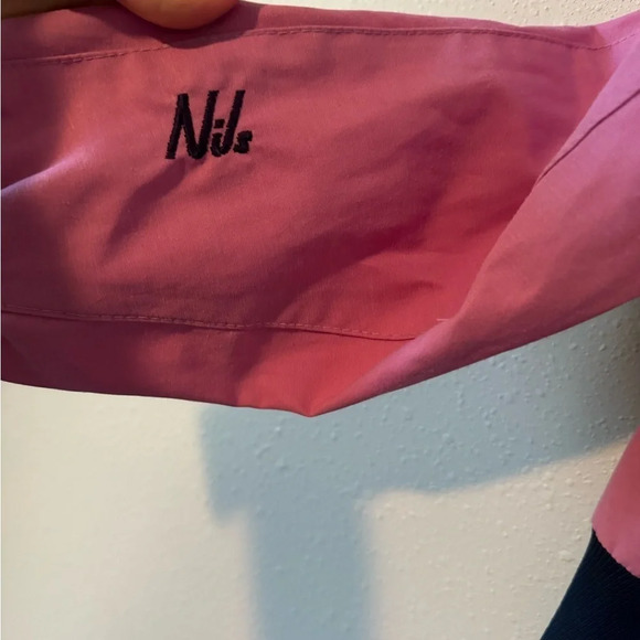 Vintage Nils Pink Half Zip Pullover Coat 8 Small - Picture 3 of 7